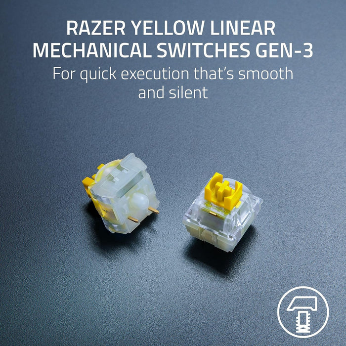 Razer BlackWidow V4 X - Mechanical Gaming Keyboard [RZ03-04703600-R3M1] - Fortnite Edition (Yellow Switch)