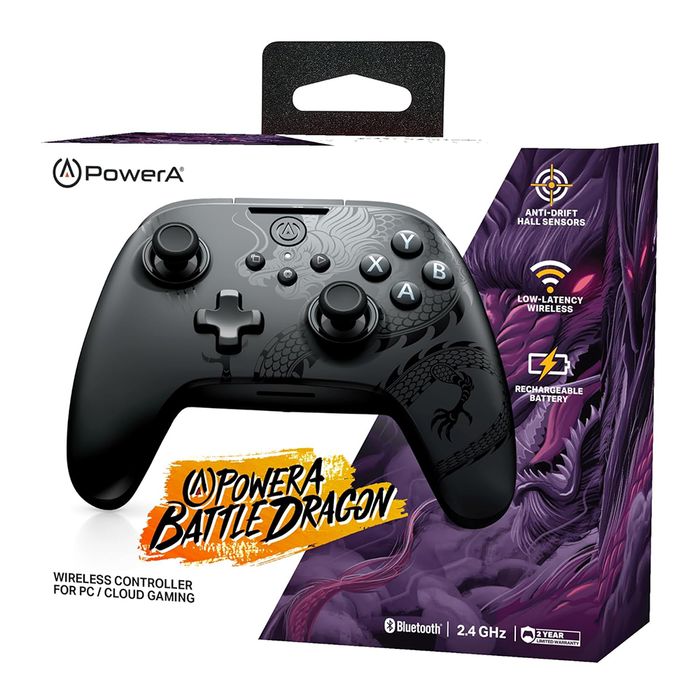 PowerA Wireless Battle Dragon Controller for PC - Black Glossy