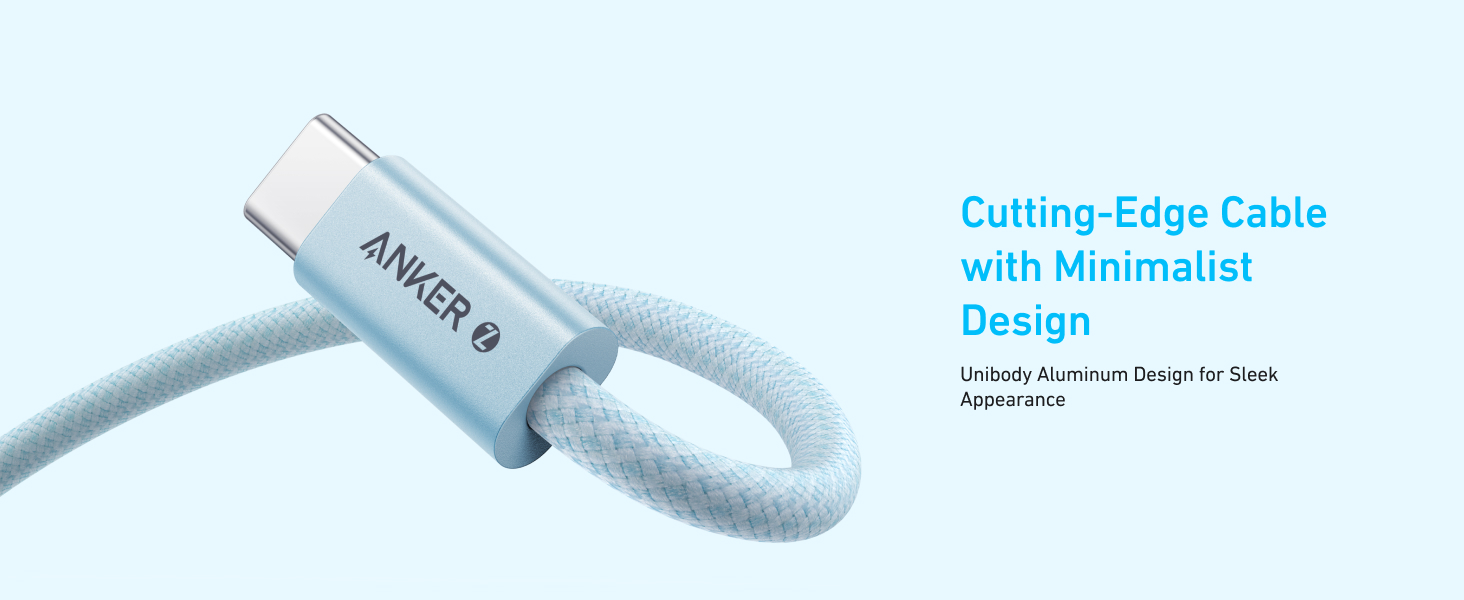 Anker Zolo USB C to C Small Head Soft Cable (3FT) - Pink [A8060H51]