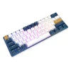 Royal Kludge RK61Plus Tri-Mode RGB Mechanical Keyboard - Black/White Sky Cyan Linear