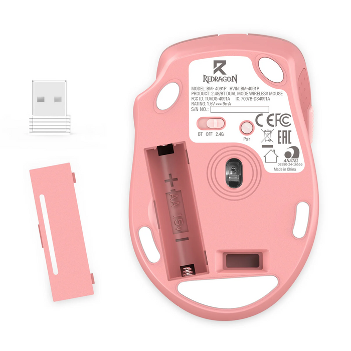 Redragon Wireless Mouse (BM-4091) 2.4G/BT