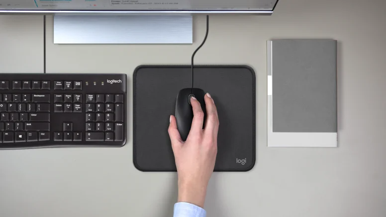 Logitech M100r Corded Mouse - Black