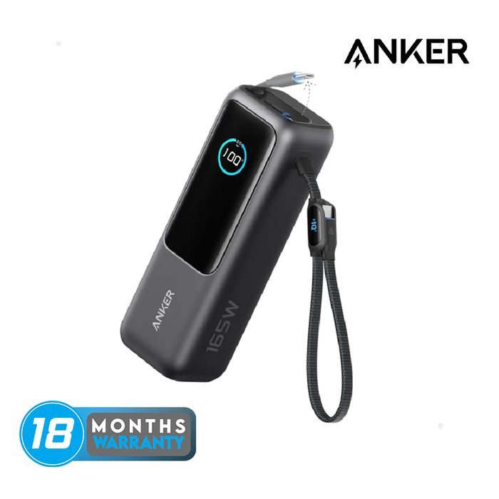 Anker 25000mAh 165W | Laptop Power Bank with Retractable Cables
