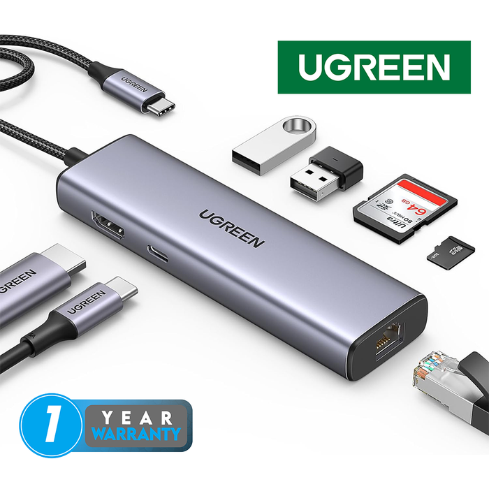 UGreen 7-in-1 USB-C Multifunction Adapter [CM512/90568]