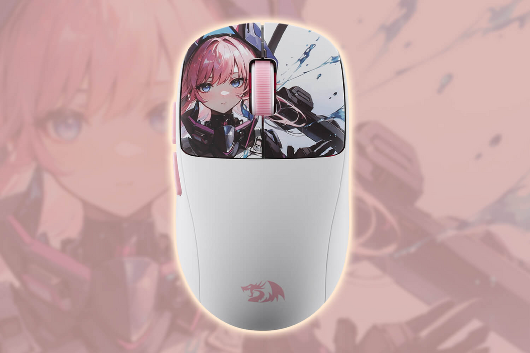 Redragon MOUSE WIRELESS (M817AK-PRO-STD) KLYAMOOR PRO STANDA Redragon WHITE-PINK