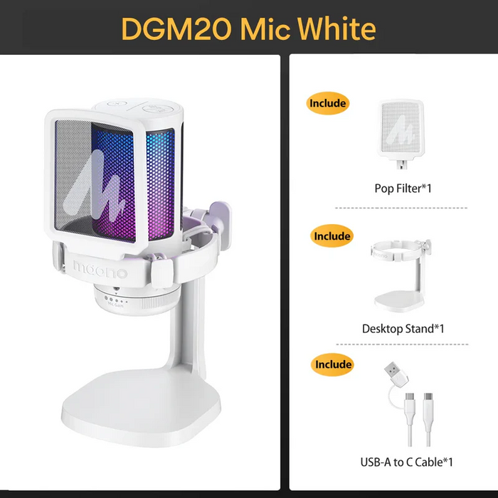 Maono DGM20G RGB Gaming Usb Microphone