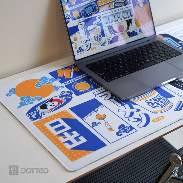Dotted Desk Pad Limited Collection - Azure (XL) (900x400x4mm)