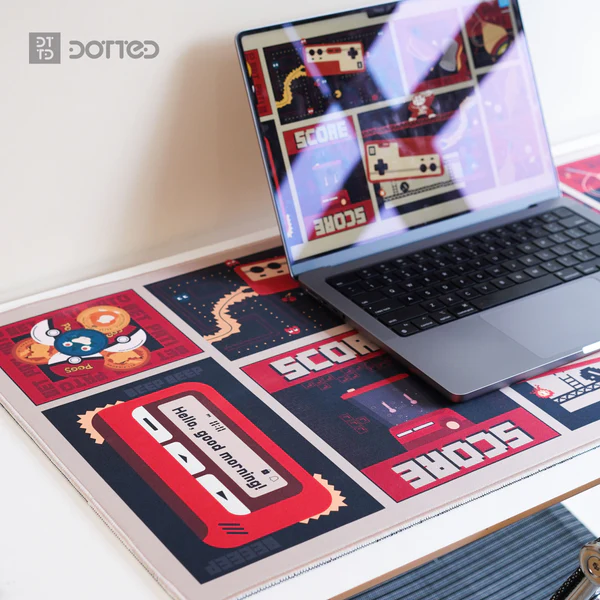 Dotted Desk Pad - Batang 90's (XL) (900x400x4mm)