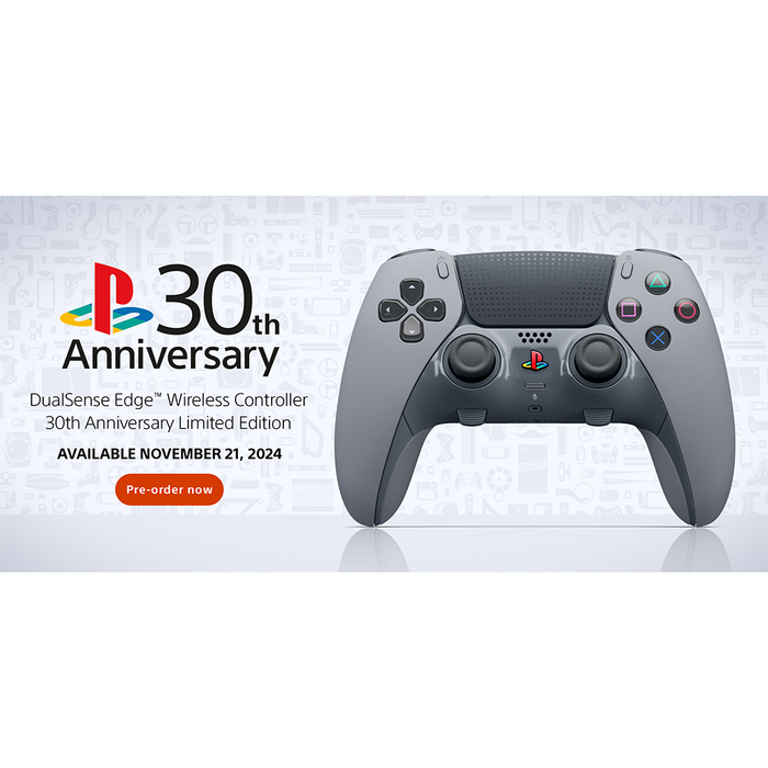 [PRE-ORDER] PlayStation DualSense Edge Wireless Controller for PS5 [CFI-ZCP1G30] - 30th Anniversary Limited Edition [Release Date: November 21, 2024]