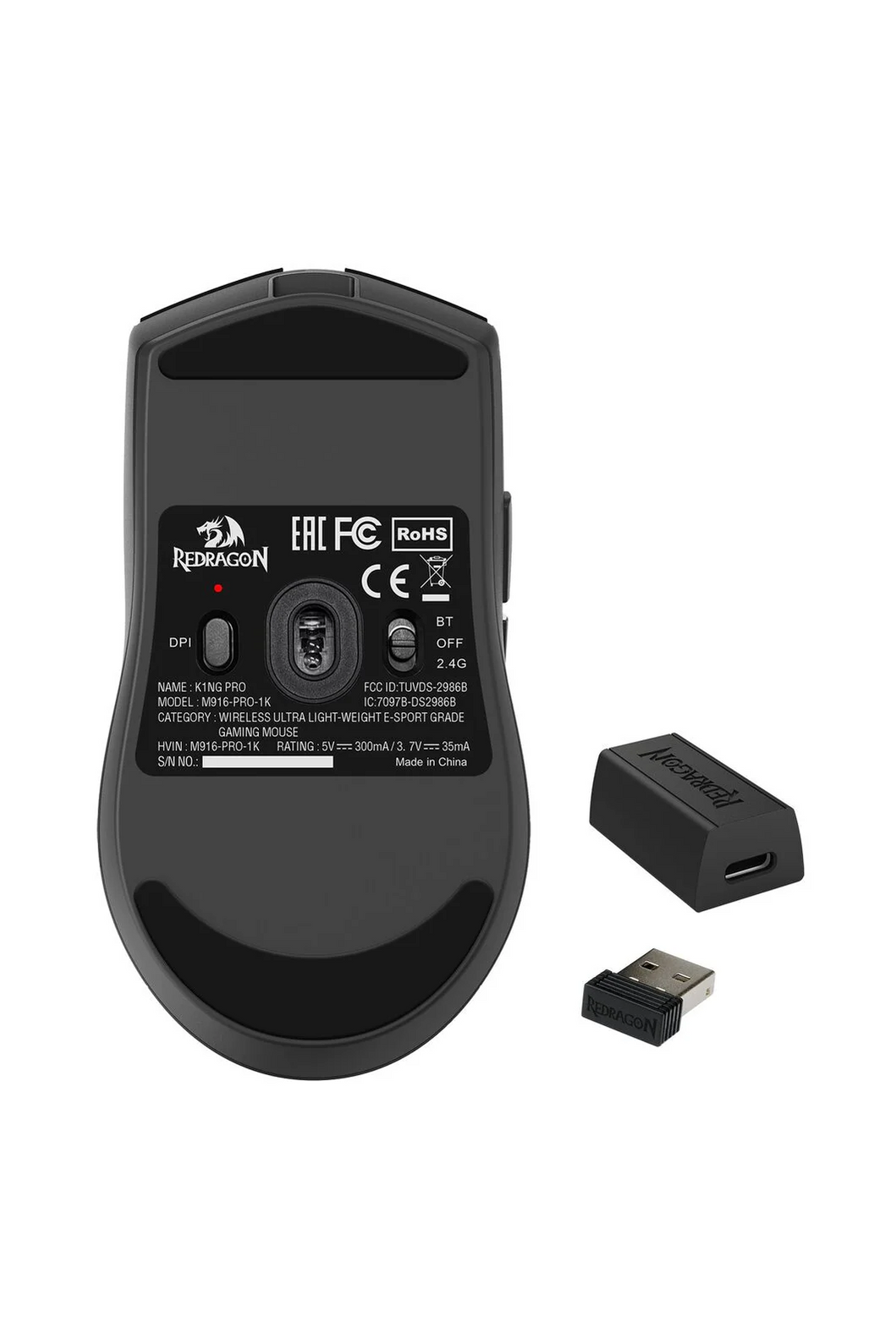 Redragon Wireless Mouse (M916-PRO-4K) K1NG 4K Pro — GAMELINE