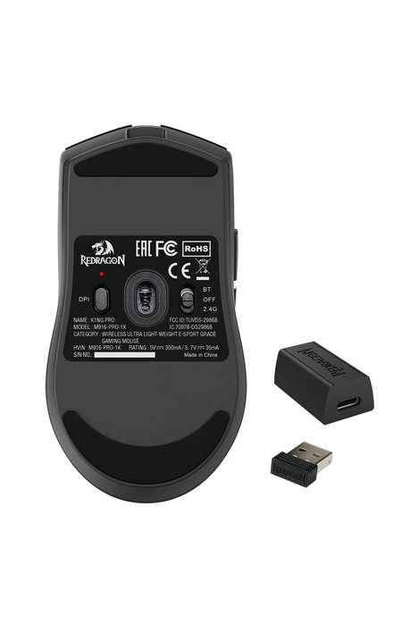 Redragon Wireless Mouse (M916-PRO-4K) K1NG 4K Pro