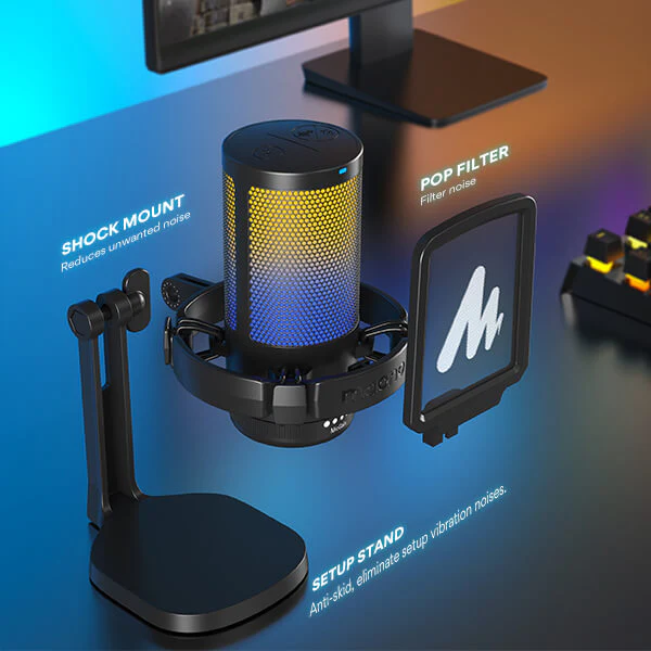 Maono DGM20G RGB Gaming Usb Microphone