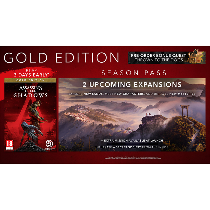 [PRE-ORDER] PS5 Assassin's Creed Shadows Gold Edition (R3) [Release Date: November 15, 2024]