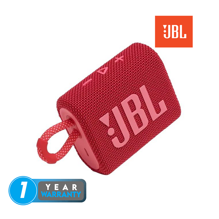 JBL GO 3 Portable Bluetooth Speaker - Red