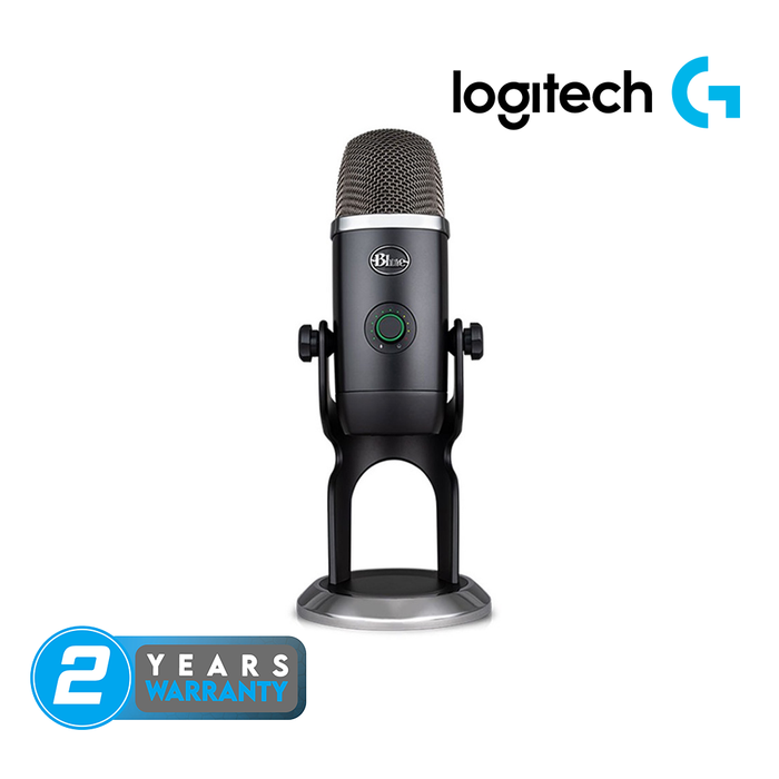 Logitech Blue Yeti X Professional Multi-Pattern USB Microphone - Blackout