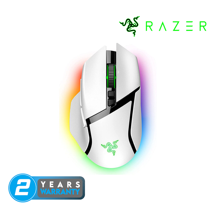 Razer Wireless Basilisk V3 Pro Egonomic Gaming Mouse - White