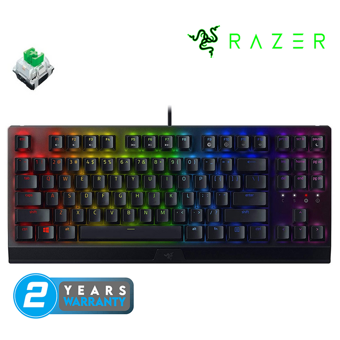 Razer BlackWidow V3 Tenkeyless Mechanical Keyboard - Black [Green Switch]