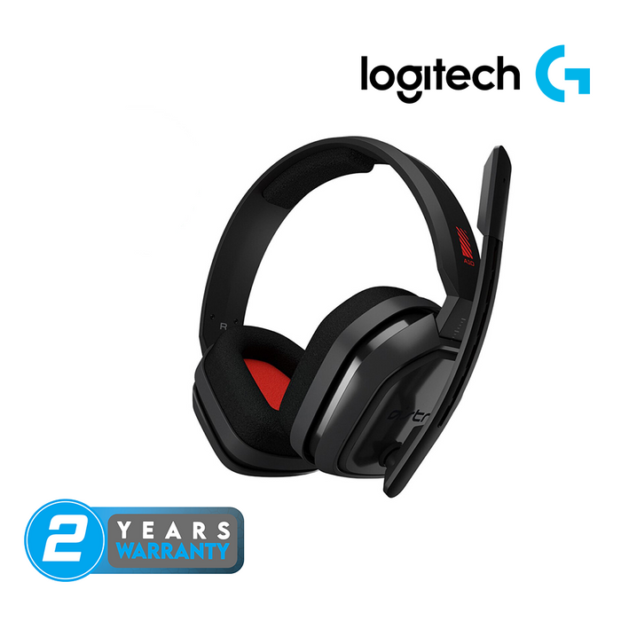 Logitech Astro A10 Headset Gen 1 for PC - Gray Red