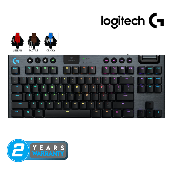 Logitech Wireless G913 TKL RGB Mechanical Gaming Keyboard