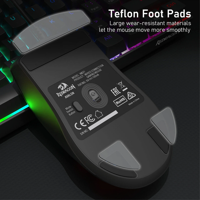 Redragon Wired Mouse (M621) AVALON - Black