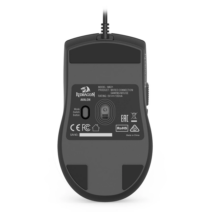 Redragon Wired Mouse (M621) AVALON - Black