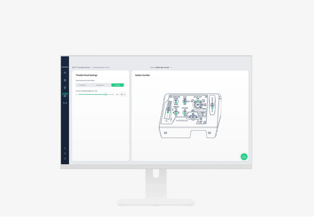 Moza MTP Take-off Landing Panel [AS009]