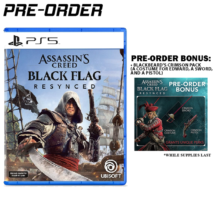 [PRE-ORDER] PS5 Assassin's Creed Black Flag Resynced (R3) [Release Date: July 9, 2026]