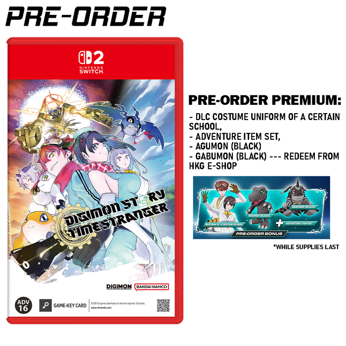 [PRE-ORDER] Nintendo Switch 2 Digimon Story Time Stranger Game-Key-Card (ASI) [Release Date: July 9, 2026]