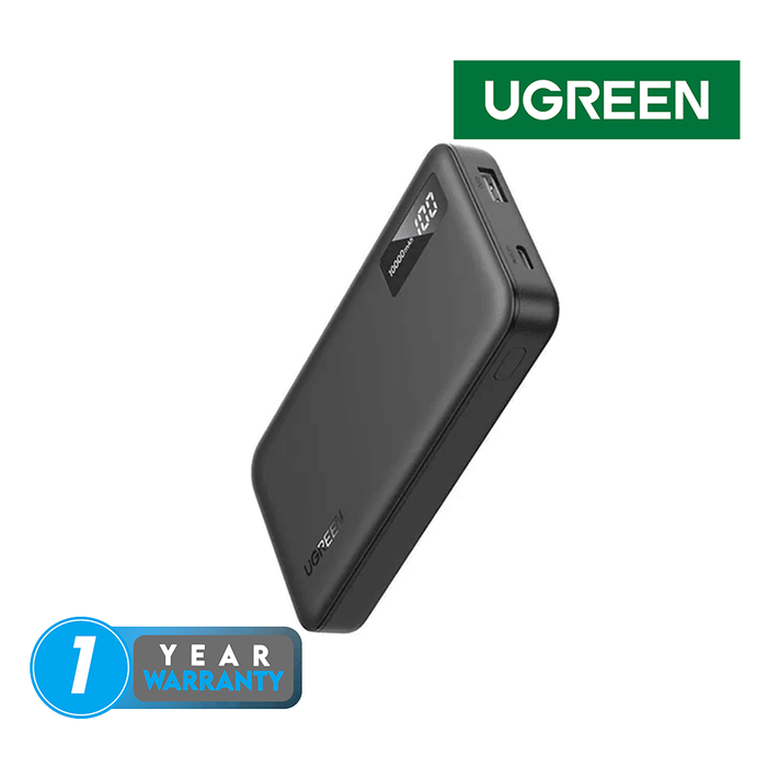 UGreen Two-way Fast Charging Power Bank 20w (10000mAh) [PB311-25742] - Black