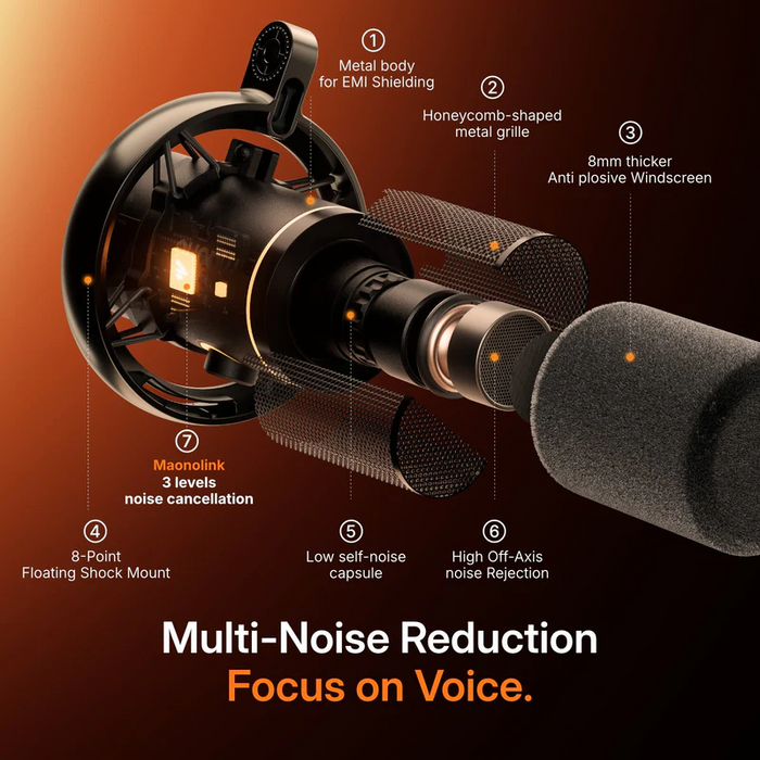 Maono PD200W T Wireless Dynamic Microphone - Black
