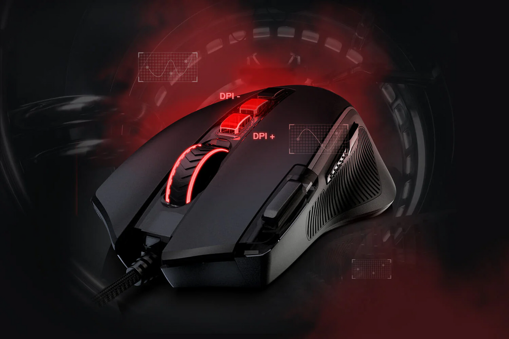 Redragon MOUSE WIRED (M612W-RGB) PREDATOR WHITE