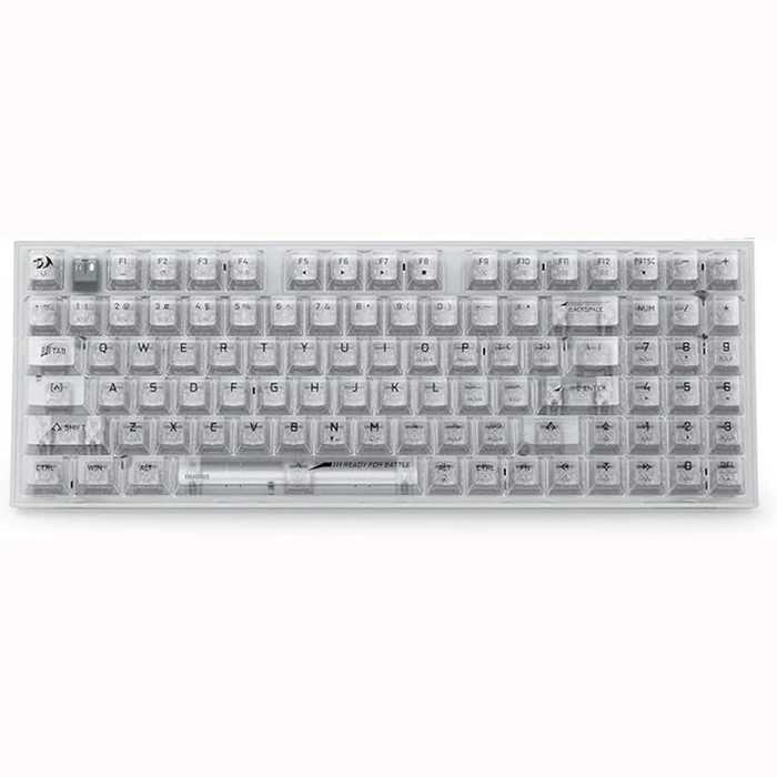 Redragon KEYBOARD Redragon Wireless (K658CT-RGB-PRO) Irelia Pro - Transparent White