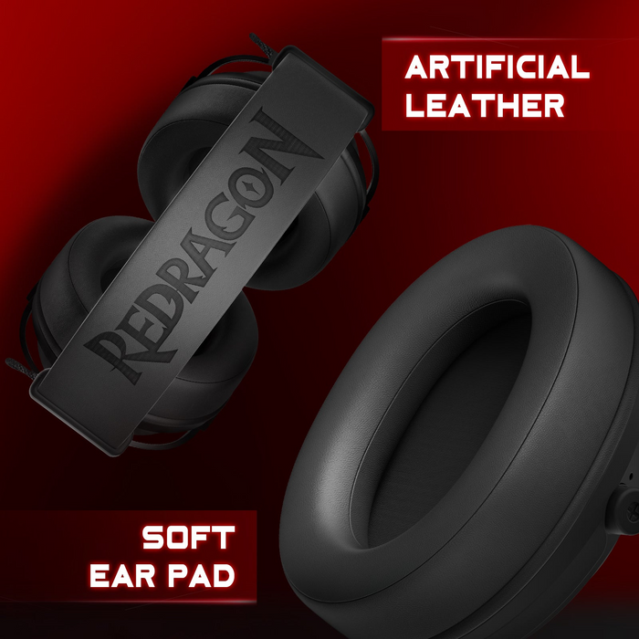 Redragon Wired H389 Arrorain Lite Gaming Headset - Black