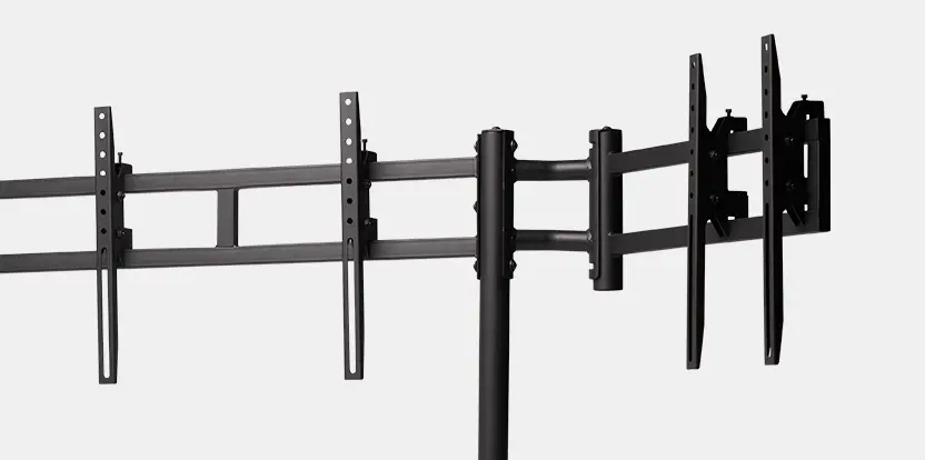 Next Level Racing Round Tube Free Standing Triple Monitor Stand [R011]