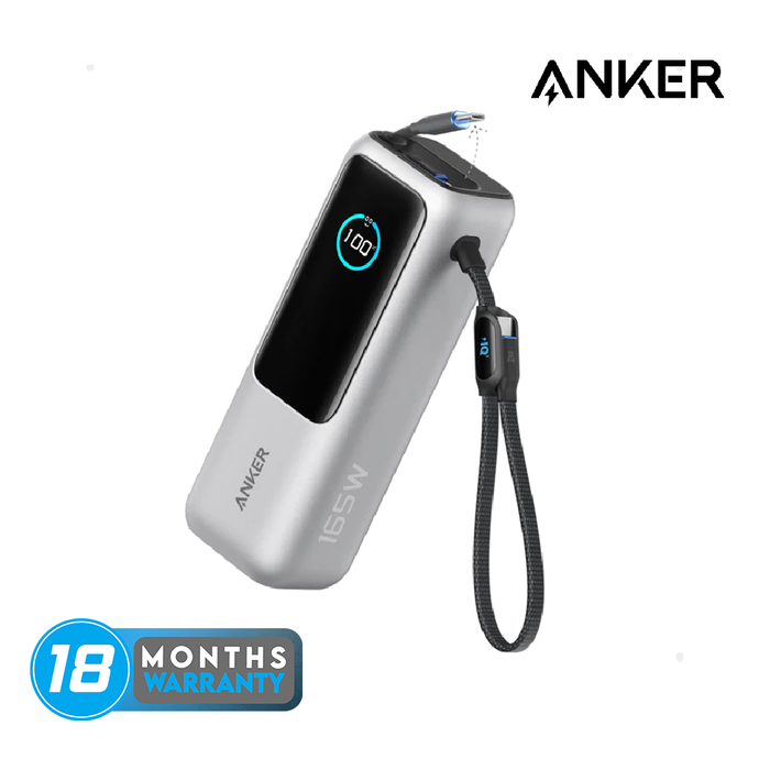 Anker 25000mAh 165W | Laptop Power Bank with Retractable Cables