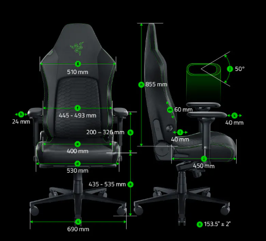 Razer Iskur V2 Gaming Chair with Built-In Lumbar Support