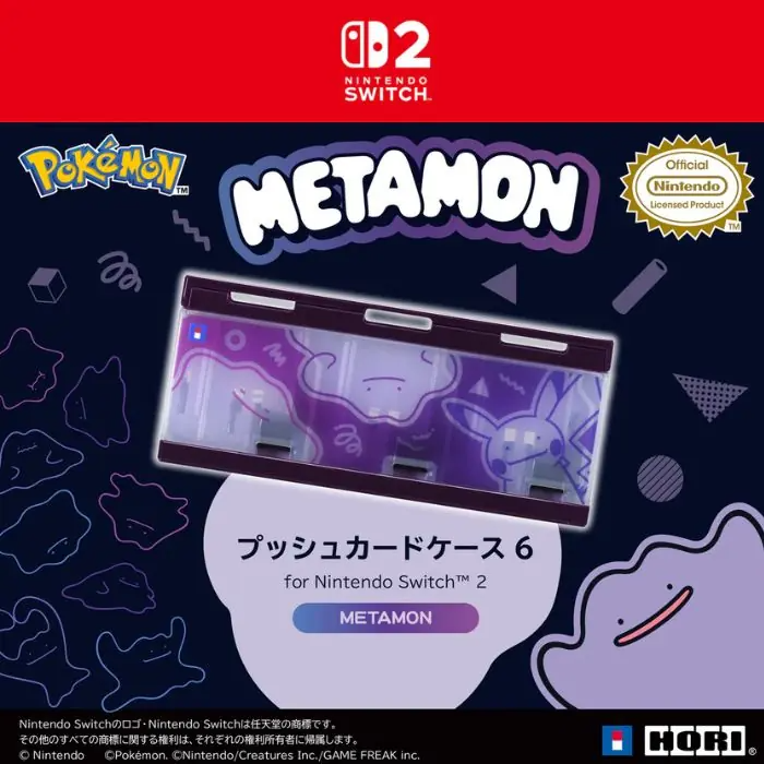 Hori Pop & Go Game Case 6 for Nintendo Switch 2 - Ditto [NSX-165A]