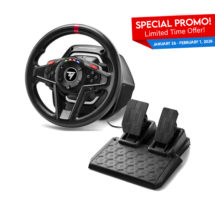 Thrustmaster T128, Force Feedback Racing Wheel with Magnetic Pedals, PlayStation 5, PlayStation 4, PC