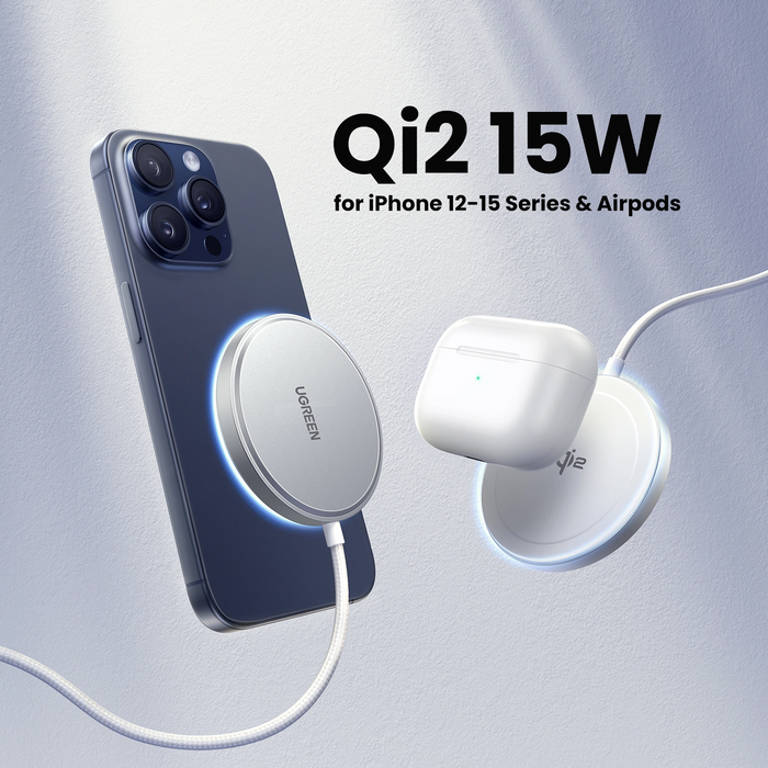 UGreen Magnetic Wireless Charger 15W - White [W703/35565]
