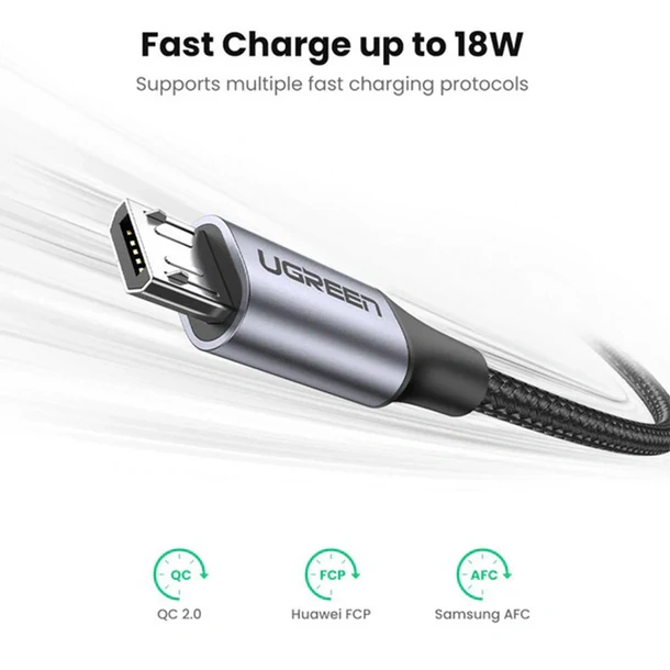 UGreen Micro USB Cable 1M - Black [US290/60146]