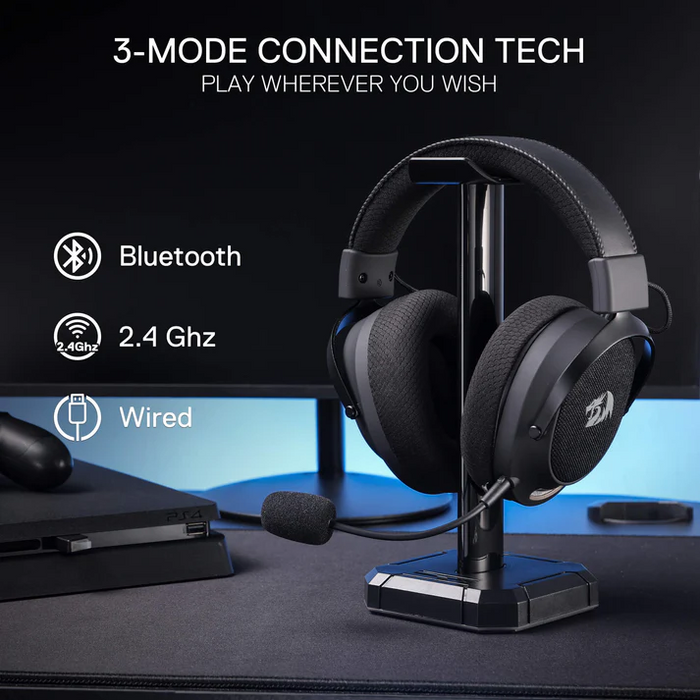Redragon HEADSET WIRELESS (H858) ARROW PRO CARBON BLACK