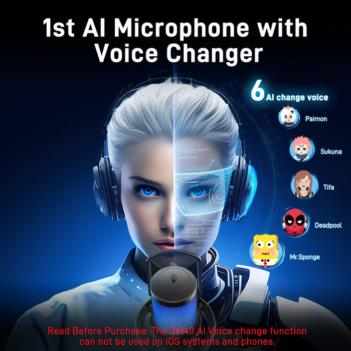 Maono DM40 Pro WL RGB Condenser Gaming Desktop Mic