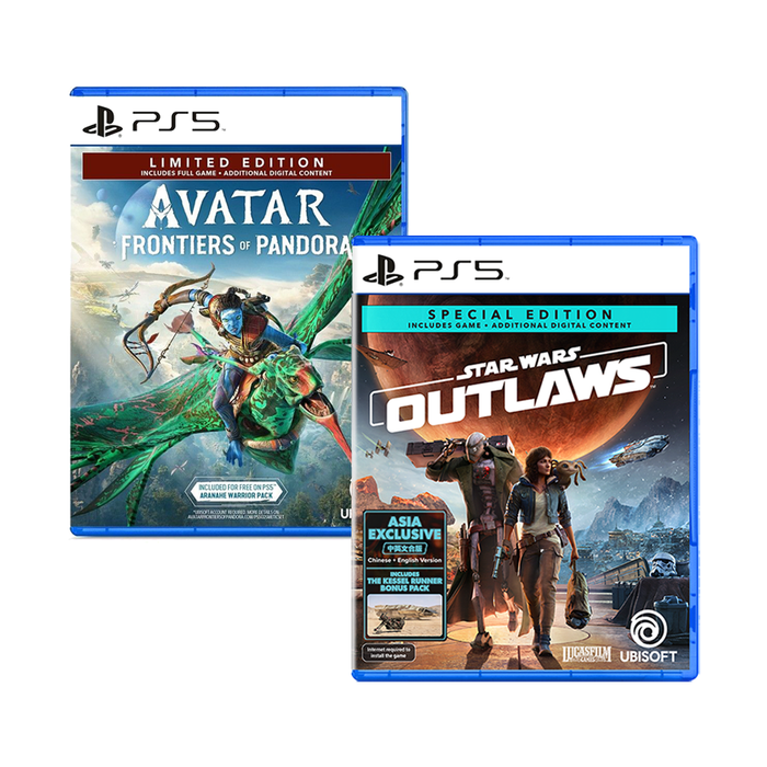 PS5 Star Wars Outlaws Special Edition (R3) + PS5 Avatar Frontiers of Pandora Limited Edition (R3)