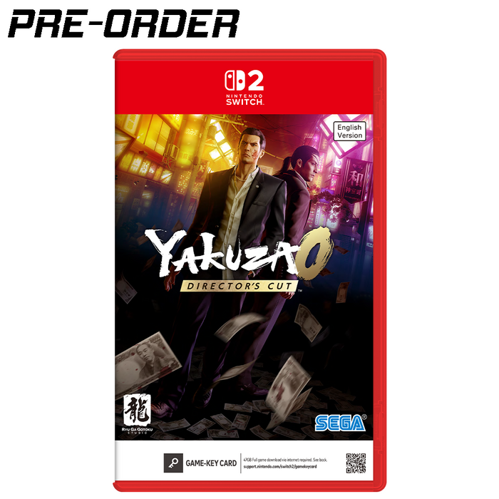 [PRE-ORDER] Nintendo Switch 2 Yakuza 0 - Director's Cut - Game-Key Card (US) [Release Date: June 5, 2025]