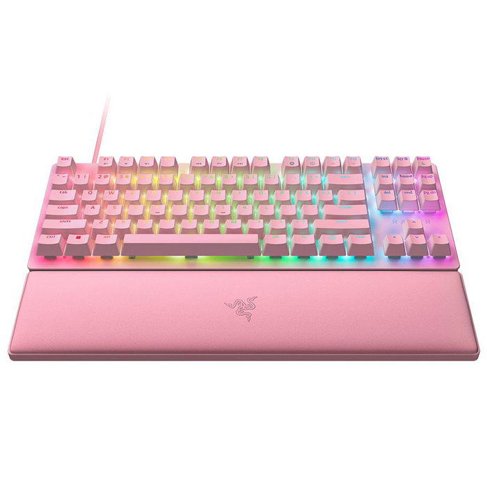 Razer Huntsman V2 Tenkeyless Optical Gaming Keyboard - Quartz [Linear Red Switch]