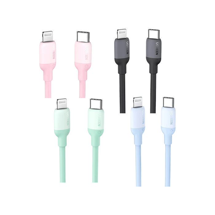 UGreen USB C to Lightning Silicon Cable 1M