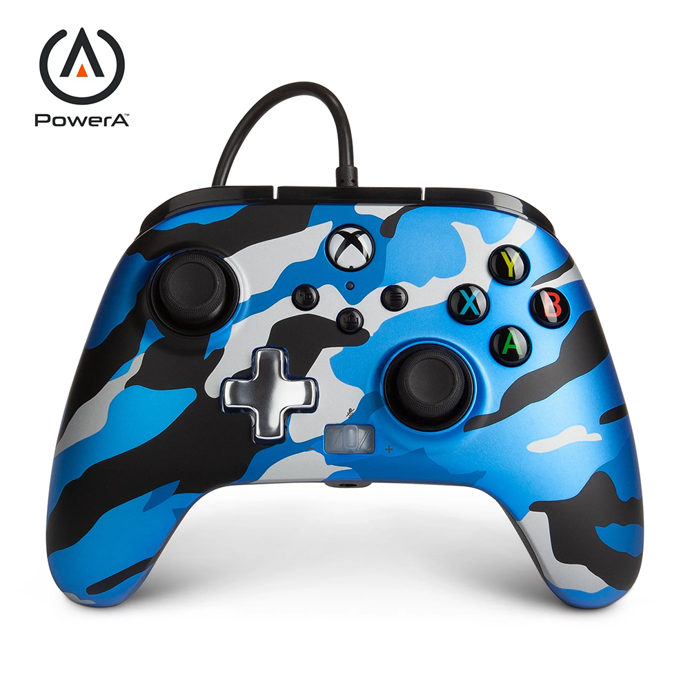 Enhanced Control PowerA Wired Enhanced Controller for Xbox - Blue Camo — GAMELINE