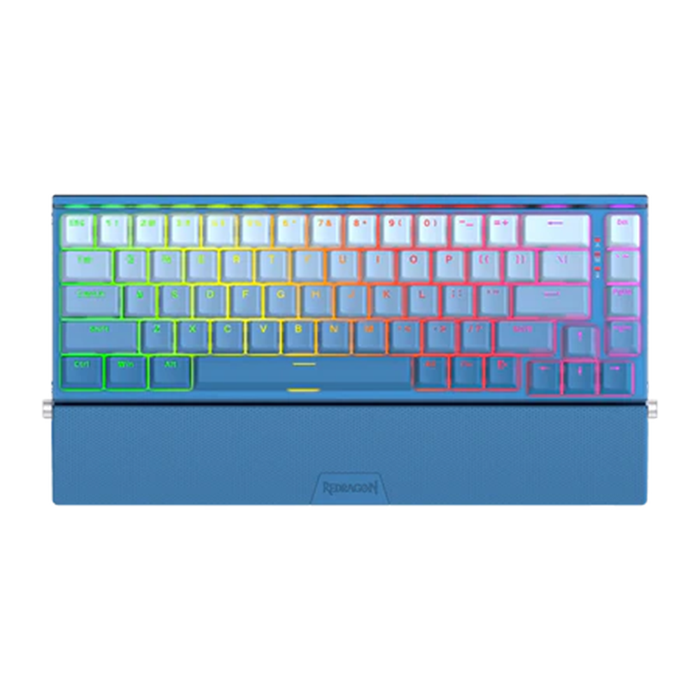 Redragon K641B-BW RGB Shaco Aluminum Hot-Swappable Mechanical Gaming Keyboard - Blue - Red Switch