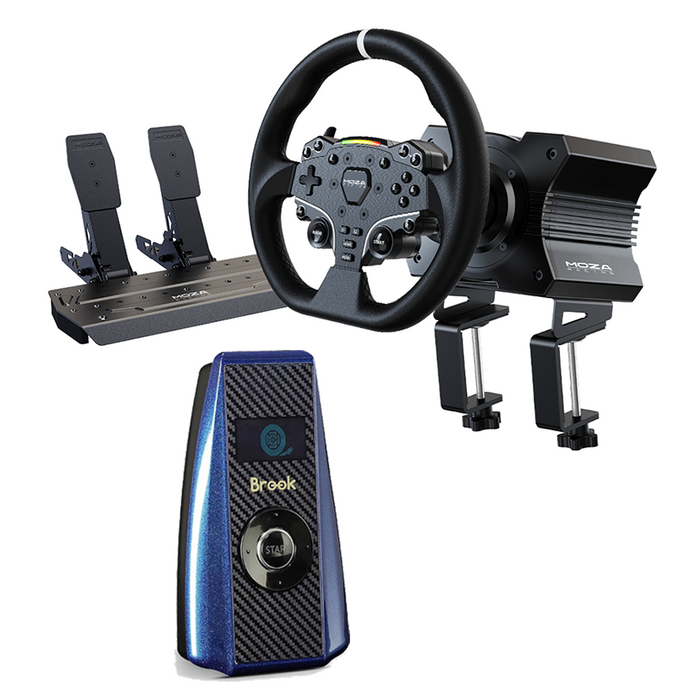 Moza R5 Bundle [DD R5 WheelBase+ES Steering Wheel+SR-P Lite Pedal]