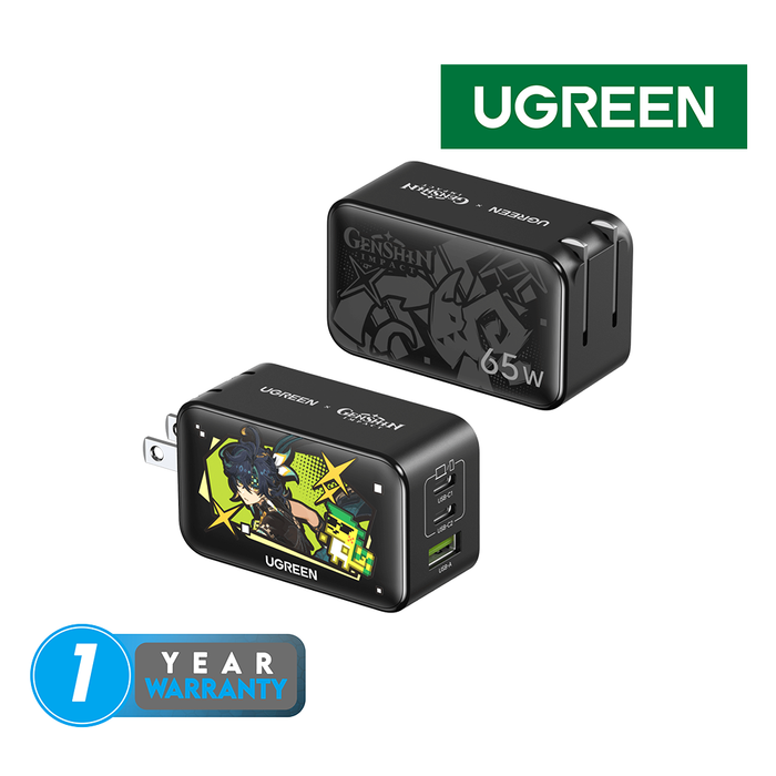 UGreen 65W 3-Port GaN Fast Charger Genshin Impact [CD244/10334G1]